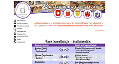 Desktop Screenshot of gastronomia.szszm.hu